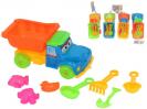 CAMION CONJUNTO PLAYA 8 PIEZAS 22x9x10cm{    