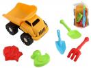 CAMION CONJUNTO PLAYA 6 PIEZAS 25x15x16cm{   