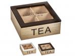 CAJA MADERA TEA 18x18x7cm  SURTIDO A ELEGIR 1           