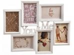 PORTAFOTOS MULTIPLE 6 PLASTICO  YOU AND ME 45x36,5cm