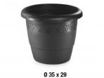 MACETA PLASTICO LIMA REDONDA LOUNGE GARDE 35cm