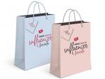 BOLSA PAPEL REGALO MAMA INFLUENCE 23x18x10cm  SURTIDO A ELEGIR 1 