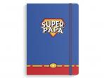 LIBRETA CON GOMA SUPER PAPA             