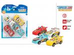 COCHES POLICIA 4 PULL BACK SPEED&GO     