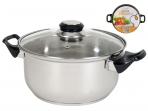 CACEROLA REUS ACERO INOXIDABLE 24cm              