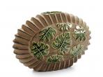 JARRON CERAMICA HOJA COSTILLA 24,5x15,5cm  