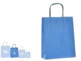 BOLSA PAPEL LISA AZUL MEDIANO 32x41cm(25)   