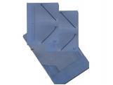 CARPETA GOMAS SOLAPAS 1/4 CARTON AZUL (10)         