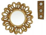 ESPEJO CALYPSO 3 Unidades 11cm COLOR ORO