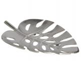 PLATO DECORATIVO HOJA 30x20x3,5cm ALUMIN