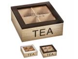 CAJA MADERA TEA 18x18x7cm  SURTIDO A ELEGIR 1 {          