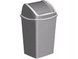 PAPELERA SEGRE BASCULA CUADRADA 15l       