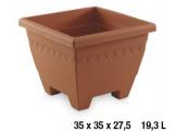 MACETA PLASTICO LIMA CUADRADA 35cm         