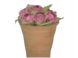 MACETA ARTIFICIAL ROSITAS LILA 9cm (6)