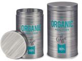 BOTE HOJALATA REDONDO ORGANIC CAFE 10,8x18,2