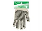 GUANTES JUPITER ALGODON PUNTOS DOBLE CARA TALLA 9{ 
