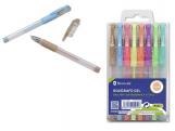 BOLIGRAFOS GEL 15cm 8 COLORES PASTEL{   