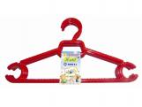 PERCHA ROPA INFANTIL ROJA 5 Unidades 27x24,5cm      