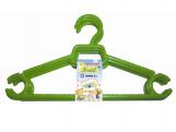 PERCHA ROPA INFANTIL VERDE 5 Unidades 27x24,5cm     