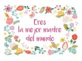 POSTAL ERES MEJOR MADRE MUNDO 13,3x19cm 