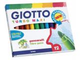 ROTULADOR 12 COLORES GRUESOS GIOTTO TURBOMAXI(5)   