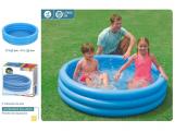 PISCINA HINCHABLE 3 AROS AZUL 147x33cm{   