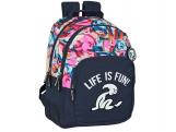 MOCHILA DOBLE ADAPTABLE CARRO NI�O LIFE FU 42x32x15cm�