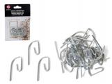 GANCHOS METAL CORTINAS 25 Unidades BLISTER 13x9cm(12)