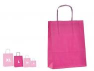 BOLSA PAPEL LISA MAGENTA MEDIANO 32x41cm