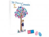 LIBRO COMUNION HUELLAS NI�O ARBOL 29x24,5cm 