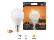 BOMBILLA E14 LED ESFERICA 4W 3000K HOMEPLUSS        