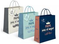 BOLSA PAPEL REGALO PAPA 14x11,5x6,5cm  SURTIDO A ELEGIR 1   