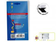 VELCRO CINTA CIERRE ADHESIVO 3x40cm BLANCO 