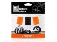 FAROLILLO PAPEL CILINDRO NARANJA Y NEGRO  SURTIDO A ELEGIR 1