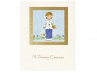 LIBRO COMUNION ELEGANCE 28x34x7cm          
 LIBRO ELEGANCE DE LOMO ANCHO ENCUADERNADO CON ESTAMPACION EN ORO Y LAMINA A COLOR DECORADA. CON 18 HOJAS IMPRESAS A COLOR Y HOJAS EN BLANCO.