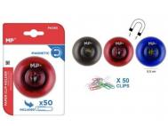 CLIPS  CON PORTACLIP MAGNETICO 50 Unidades  SURTIDO A ELEGIR 1      