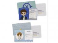 INVITACION CON SOBRE 6 Unidades NI�O COMUNION 9x14  SURTIDO A ELEGIR 1  