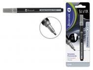 ROTULADOR PERMANENTE 1mm COLOR PLATA PUNTA REDONDA             