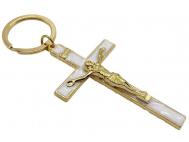 LLAVERO COMUNION CRUZ BLANCA 11cm           