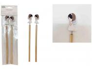 LAPIZ COMUNION BLISTER 2 Unidades NI�A BLANCO 23cm         