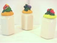 TARRO COCINA PEQUE�O ALTURA 12cm DIAMETRO 5cm FRUTA  SURTIDO A ELEGIR 1  