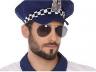 GAFAS CARNAVAL NEGRO POLICIA 5x14cm