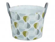 CESTO REDONDO TEXTIL AMARILLO 30x22cm   