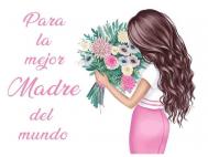 TARJETA 6,6x9cm MEJOR MADRE MUNDO