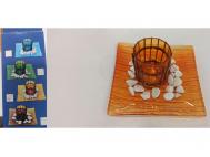 VASO PORTA VELA CON BANDEJA 16x16cm  SURTIDO A ELEGIR 1  SURTIDO A ELEGIR 1  
 INCLUYE PIEDRAS DECORACION                                                                                                                                                                                                                                     