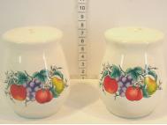 SALERO  CON PIMENTERO CERAMICA ALTURA 8cm DIAMETRO 5,5