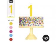 VELA GRANDE N�1 GLITTER  SURTIDO A ELEGIR 1              