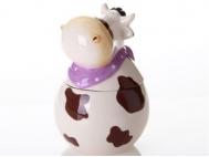 TARRO  CERAMICA VACA 15x22 LILA    