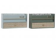 ORGANIZADOR MDF PP GRIS CLARO 30x9x17cm 