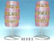 PORTA VELAS LAMPARA 25cm  CON CUENCAS      